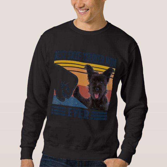 Sweatshirt Meilleur Skye Terrier Maman Ever Chien Maman Mères (Devant)