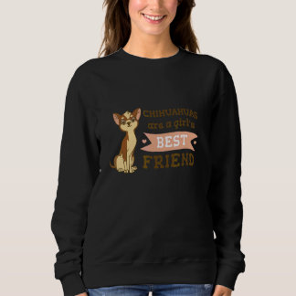 Sweatshirt Meilleure amie fille Chihuahua
