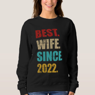 Sweatshirt Meilleure épouse depuis 2022 pour le 3ème annivers