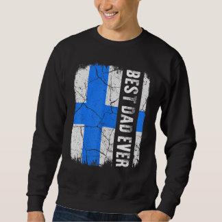 Sweatshirt Meilleure Fête des pères Drapeau Finn Papa Ever Fi