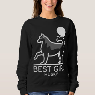 Sweatshirt Meilleure fille Husky