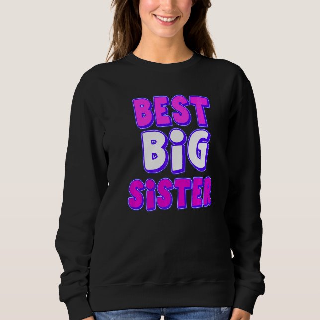 Sweatshirt Meilleure grande soeur (Devant)