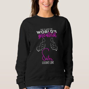 Sweatshirt Meilleure grande soeur Je vais être une grande soe