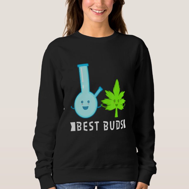 Sweatshirt Meilleure herbe bourgeons 2 (Devant)