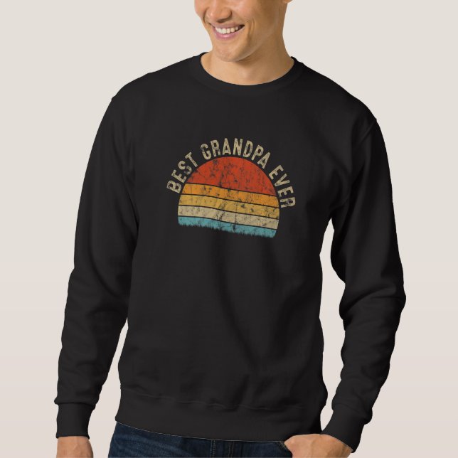 Sweatshirt Meilleure idée graphique rétro jamais grand-père p (Devant)