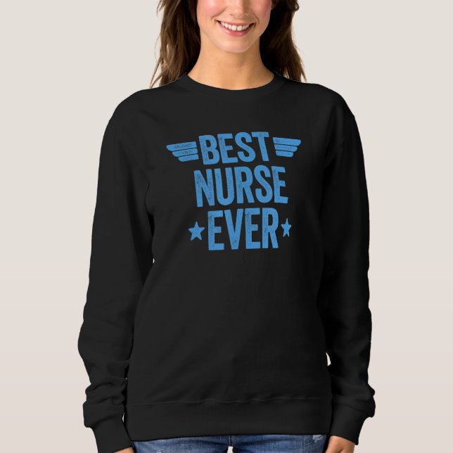 Sweatshirt Meilleure infirmière 2 (Devant)