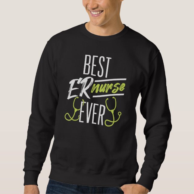 Sweatshirt Meilleure Infirmière Urgences Ever   Appréciation  (Devant)