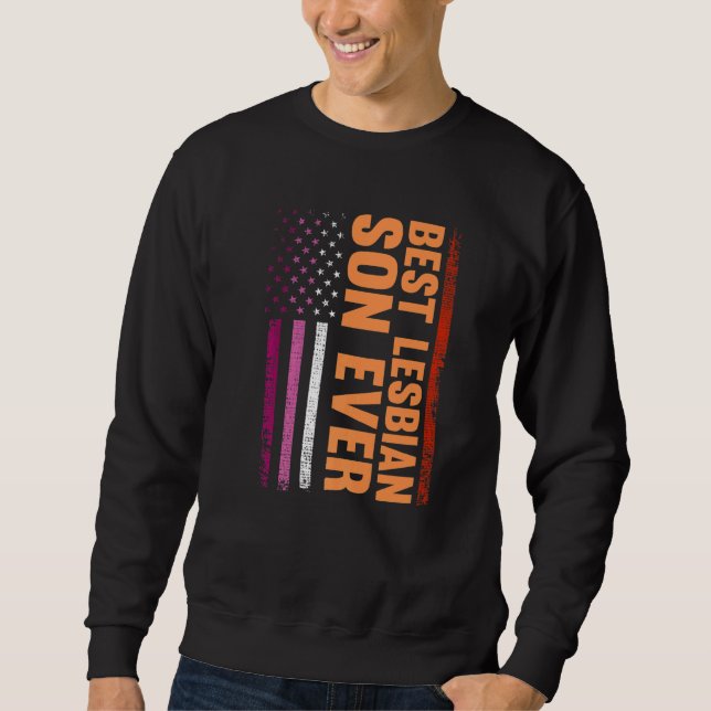 Sweatshirt Meilleure Lesbienne Fils Jamais Fierté Mois Lgbt (Devant)