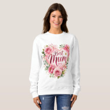 Meilleure Maman Aquarelle Fleur de cœur Design