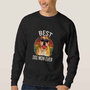 Sweatshirt Meilleure Maman de Bouledogue Anglais Chien Femme