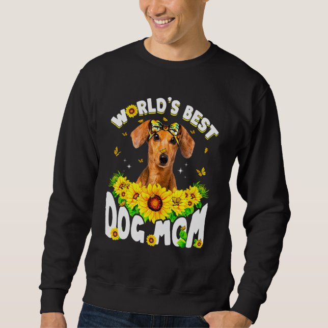 Sweatshirt Meilleure maman de dachshund au monde drôle pour l (Devant)