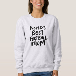 Sweatshirt Meilleure maman de football du monde élégante équi