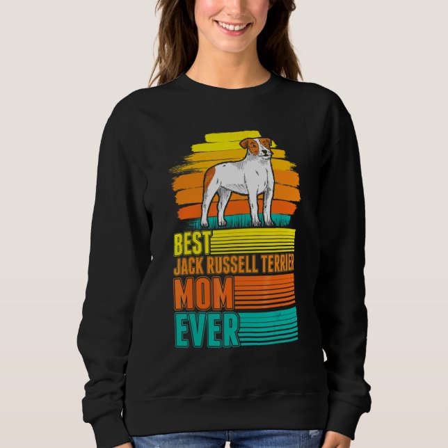 Sweatshirt Meilleure Maman de Terrier Jack Russell de Tous le (Devant)