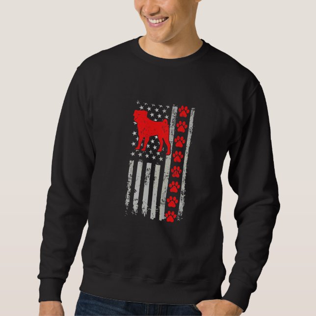 Sweatshirt Meilleure Maman et Papa Pompiers Bugg Ever Drapeau (Devant)