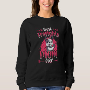 Sweatshirt Meilleure maman française Ever Filles French Bulld
