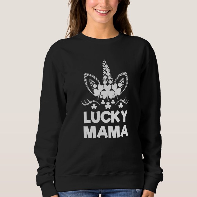 Sweatshirt Meilleure Maman Jamais Lucky Mama St Patrick S Day (Devant)
