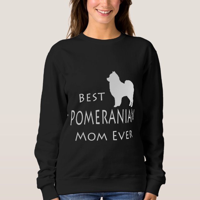 Sweatshirt Meilleure maman poméranienne jamais 11 (Devant)
