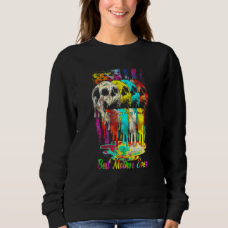 Sweatshirt Meilleure Mère jamais crâne Tie Dye Hippie Fête de