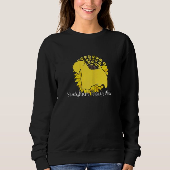 Sweatshirt Meilleure mère Terrier Sealyham Femme Patte de Chi (Devant)