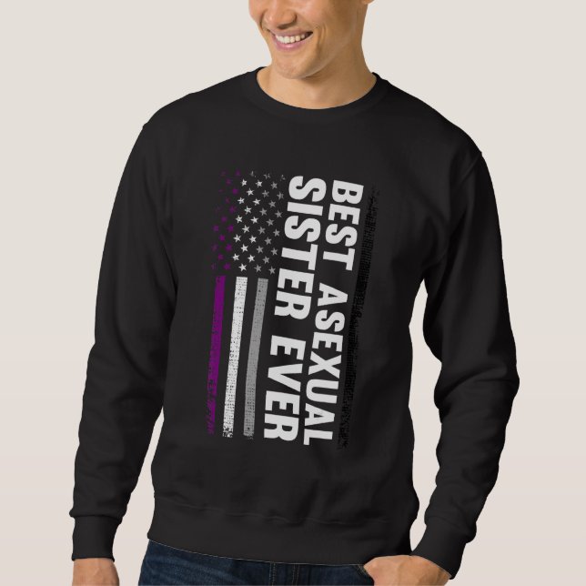 Sweatshirt Meilleure Soeur Asexuelle Jamais Csd Pride Mois (Devant)