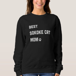Sweatshirt Meilleure Sokoke Chat Maman Chat