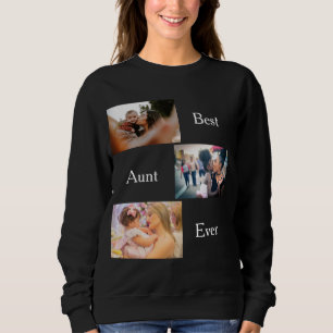 Sweatshirt Meilleure tante Ever Custom 3 Photo love you tante