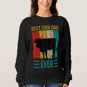Sweatshirt Meilleure vache Papa Ever Vache Ferme agricole Rét
