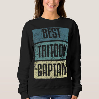 Sweatshirt Meilleures citations de bateau de capitaine de Tri