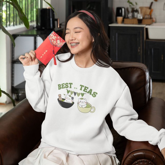 Sweatshirt Meilleures thés, Matcha  (Créateur téléchargé)