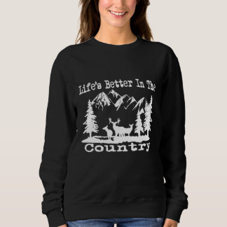 Sweatshirt Meilleures Vies La Campagne Backwoods Camping Rand