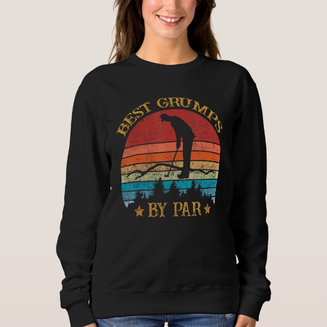 Sweatshirt Meilleurs Groupes Par Par Fête des pères Golf Golf (Devant)