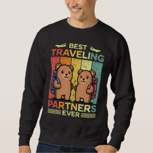 Sweatshirt Meilleurs Partenaires Voyageurs Toujours Voyager O