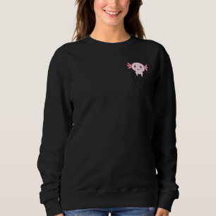 Sweatshirt Mélange Axolotl Dans Une Poche Impression Sur Un 1