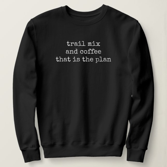 Sweatshirt Mélange de randonnée et café (Design devant)