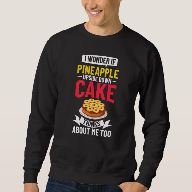 Sweatshirt Mélange de recettes de gâteau à l'envers à l'anana (Devant)