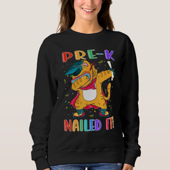 Sweatshirt Mélange Étudiant Diplômé Pré-K Clouté Il Pré-Kinde (Devant)