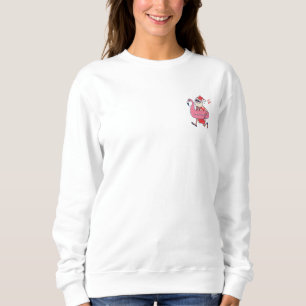 Sweatshirt Mele Kalikimaka Père Noël Flamant rose Getaways de