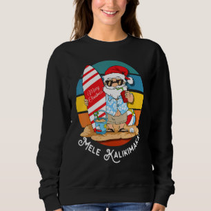Sweatshirt Mele Kalikimaka Retro Hawaii Noël En Juillet
