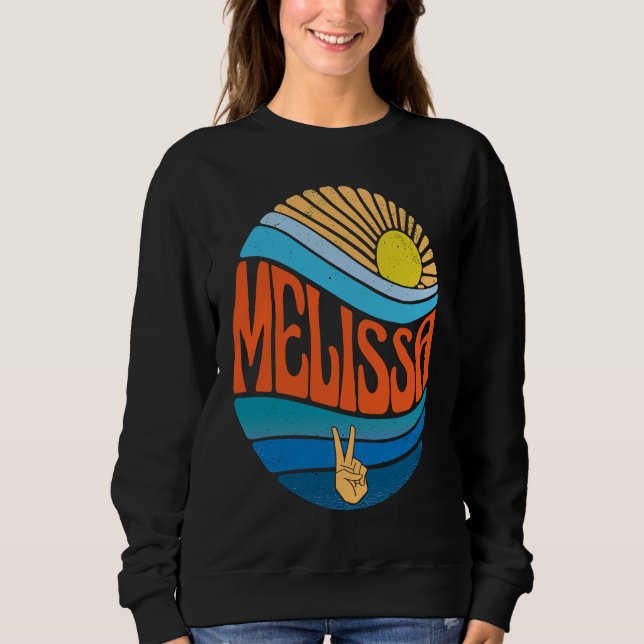 Sweatshirt Melissa  Vintage Sunset Melissa Groovy Tie Dye (Devant)