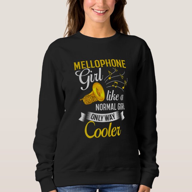 Sweatshirt Mellophone Instrument Music Player Débutant Leçon (Devant)