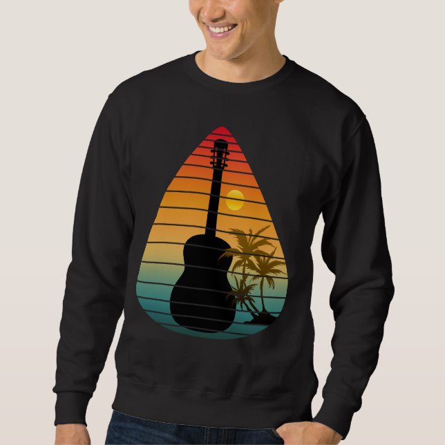 SWEATSHIRT MÉLODIE TENDANCE PLECTRE COUCHER DE SOLEIL  (Devant)