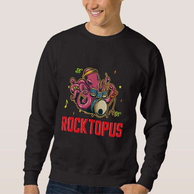 Sweatshirt Melodieux huit Limed Rocktopus Harmonic Kraken (Devant)