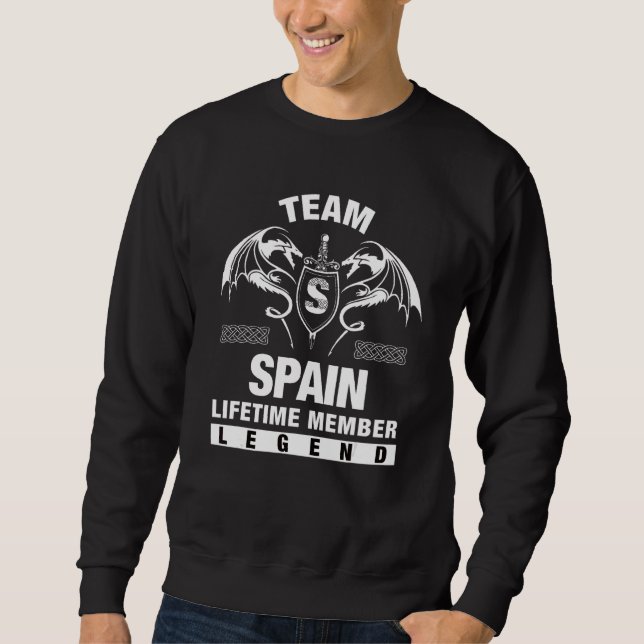 Sweatshirt Membre à vie de l'équipe Espagne (Devant)