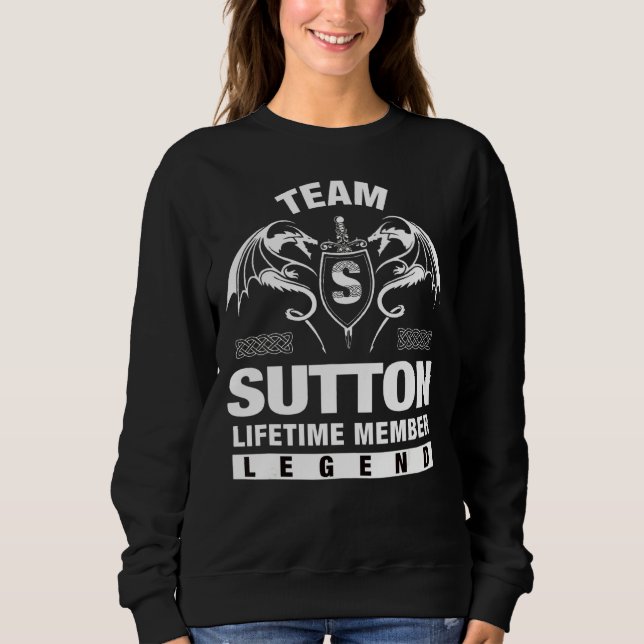 Sweatshirt Membre à vie de l'équipe Sutton (Devant)