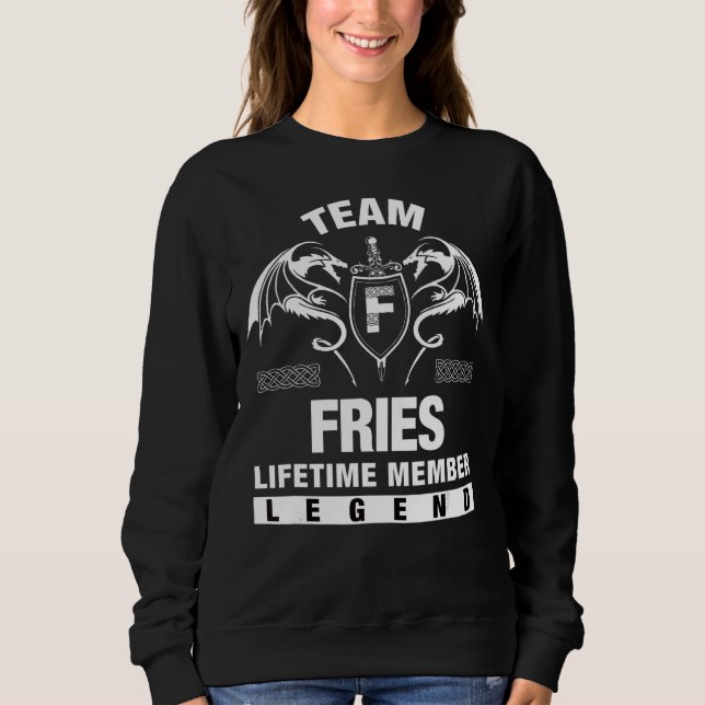 Sweatshirt Membre à vie de Team Fries (Devant)