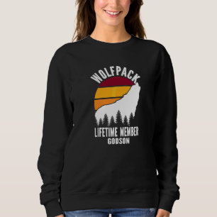 Sweatshirt Membre à vie de Wolfpack filleul famille Wolf appa