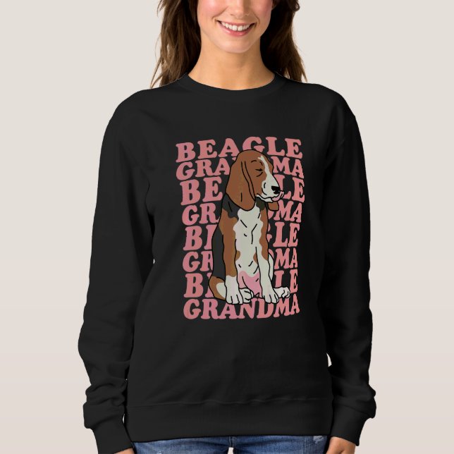 Sweatshirt Mémé Beagle Propriétaire Chien Beagle (Devant)