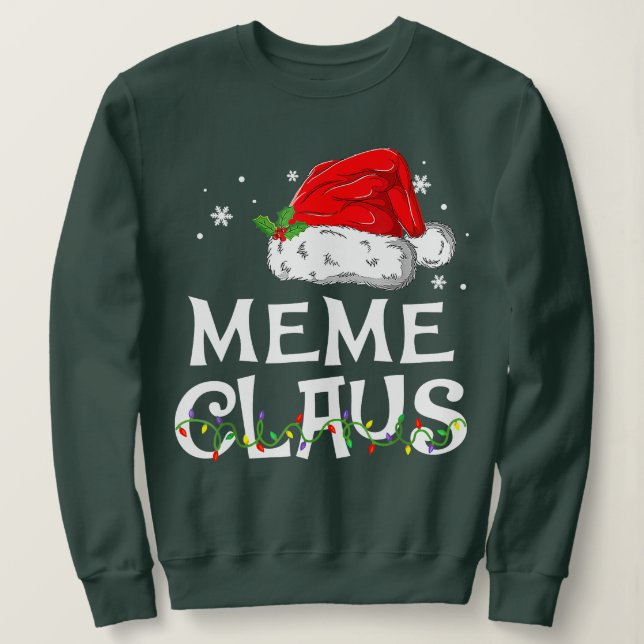 Sweatshirt Meme Claus Père Noël Funny Christmas Pyjama Corres (Design devant)