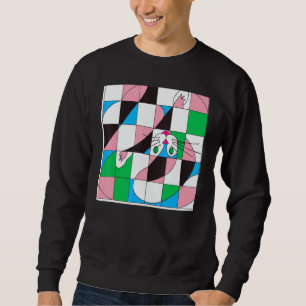 Sweatshirt Mème de chat bizarre miaou minou chaton mignon ill