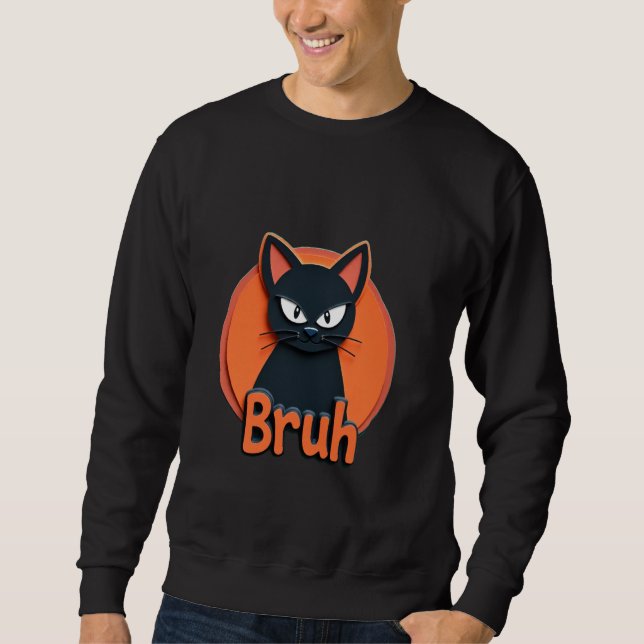 Sweatshirt Mème de citation drôle de Bruh frère garçon filles (Devant)